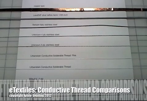 Conductive Thread Comparisons