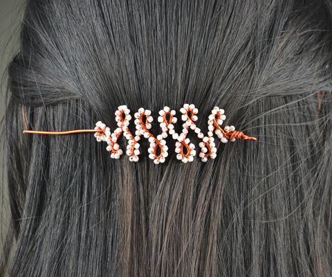 Make Beaded Hair Sticks Out of Aluminum Wire