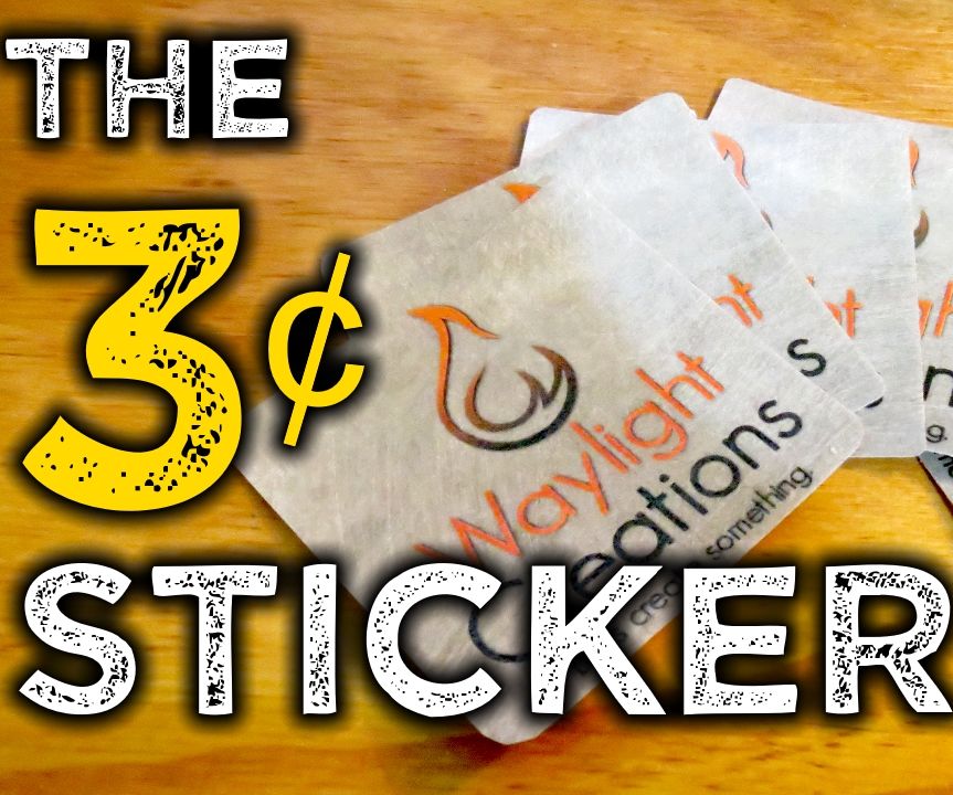 The 3¢ Sticker - Make a Vinyl DIY Sticker