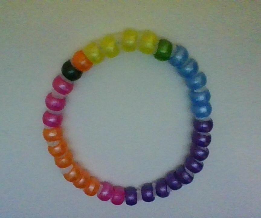 Beaded Pi Bracelet 