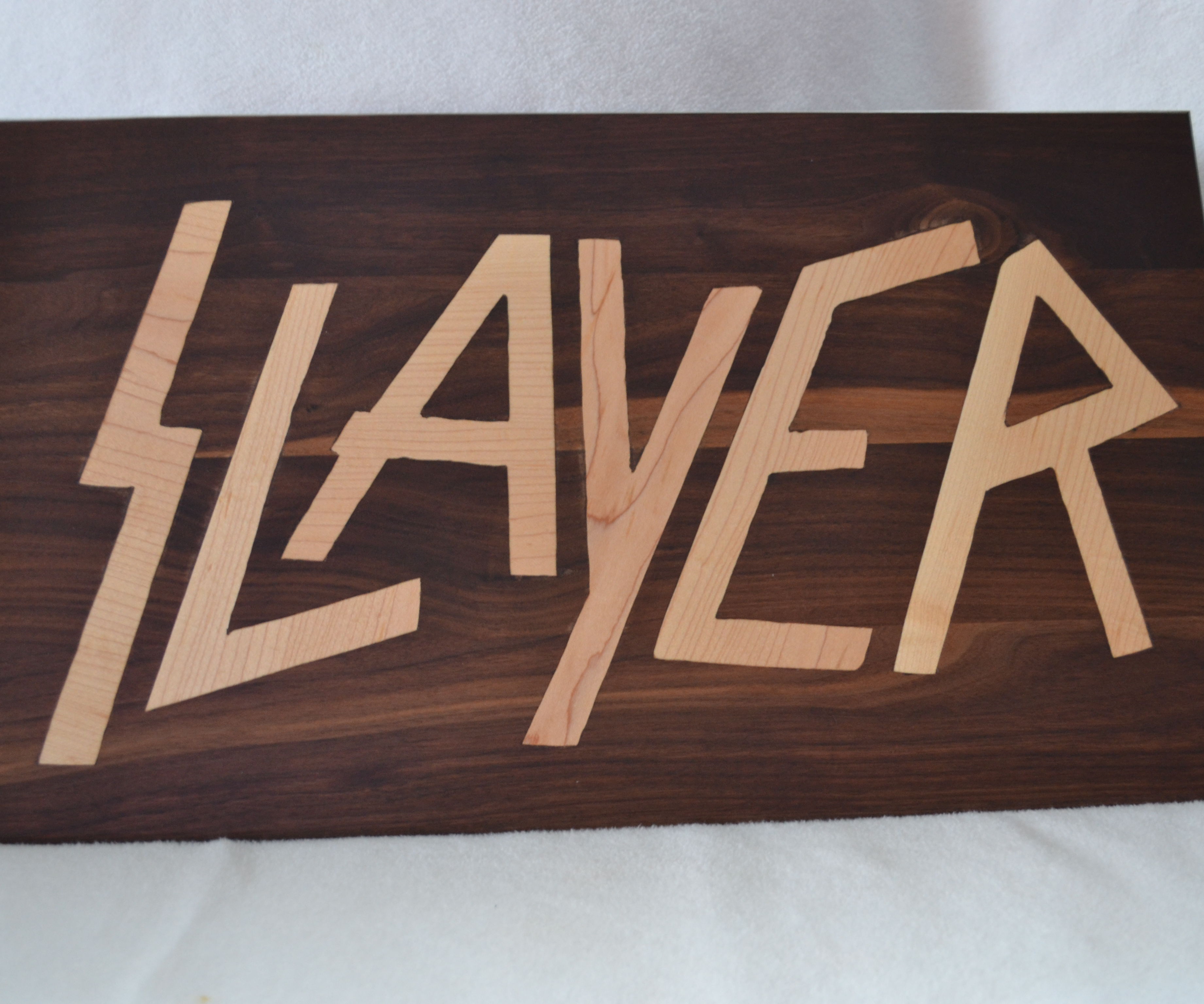 Heavy Metal Wood Cutting Board