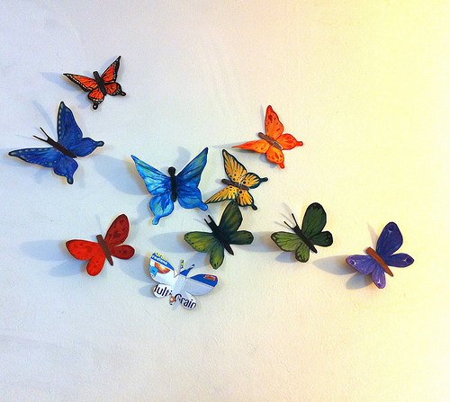 Cereal Box Butterflies