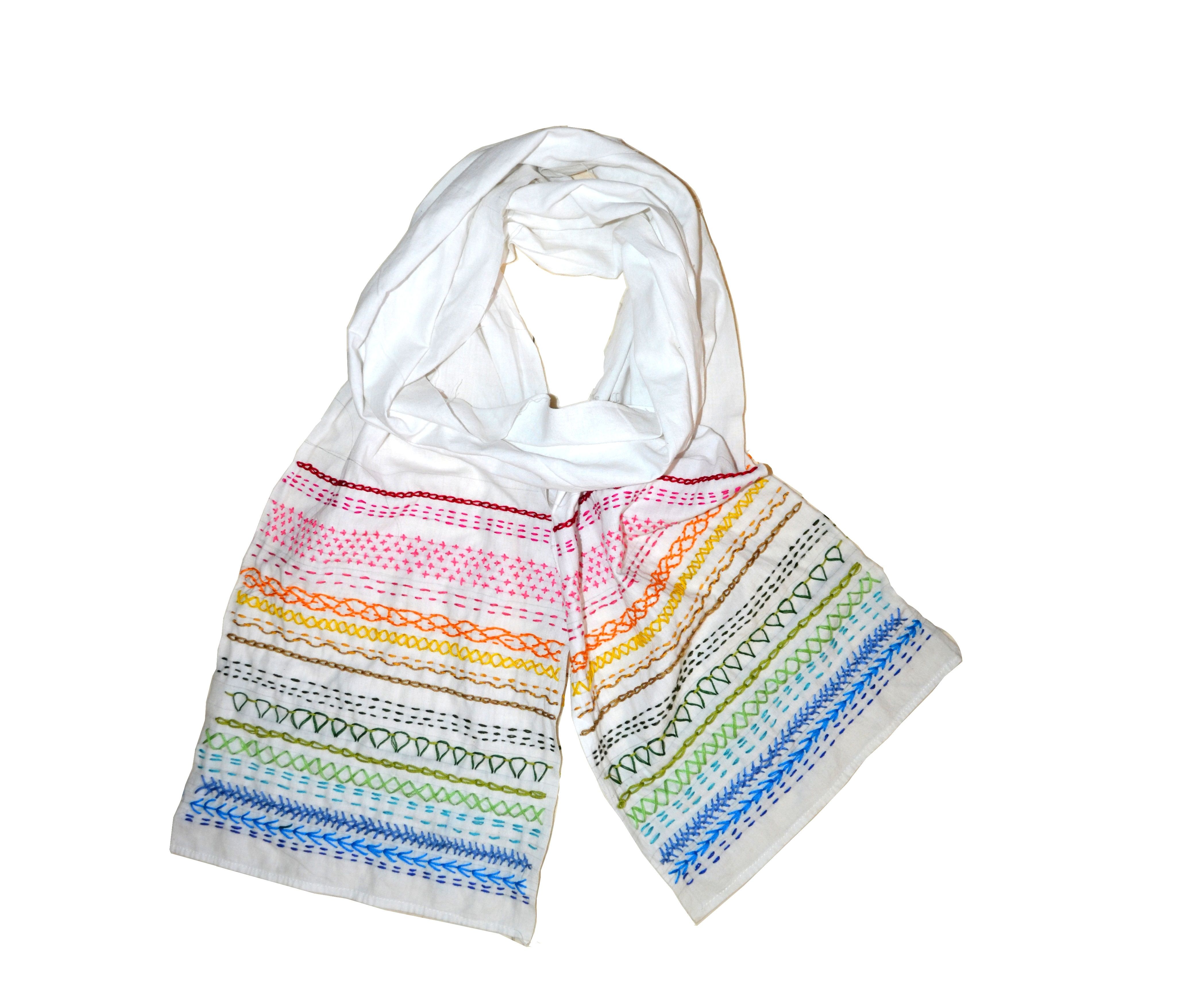 Rainbow Summer Scarf