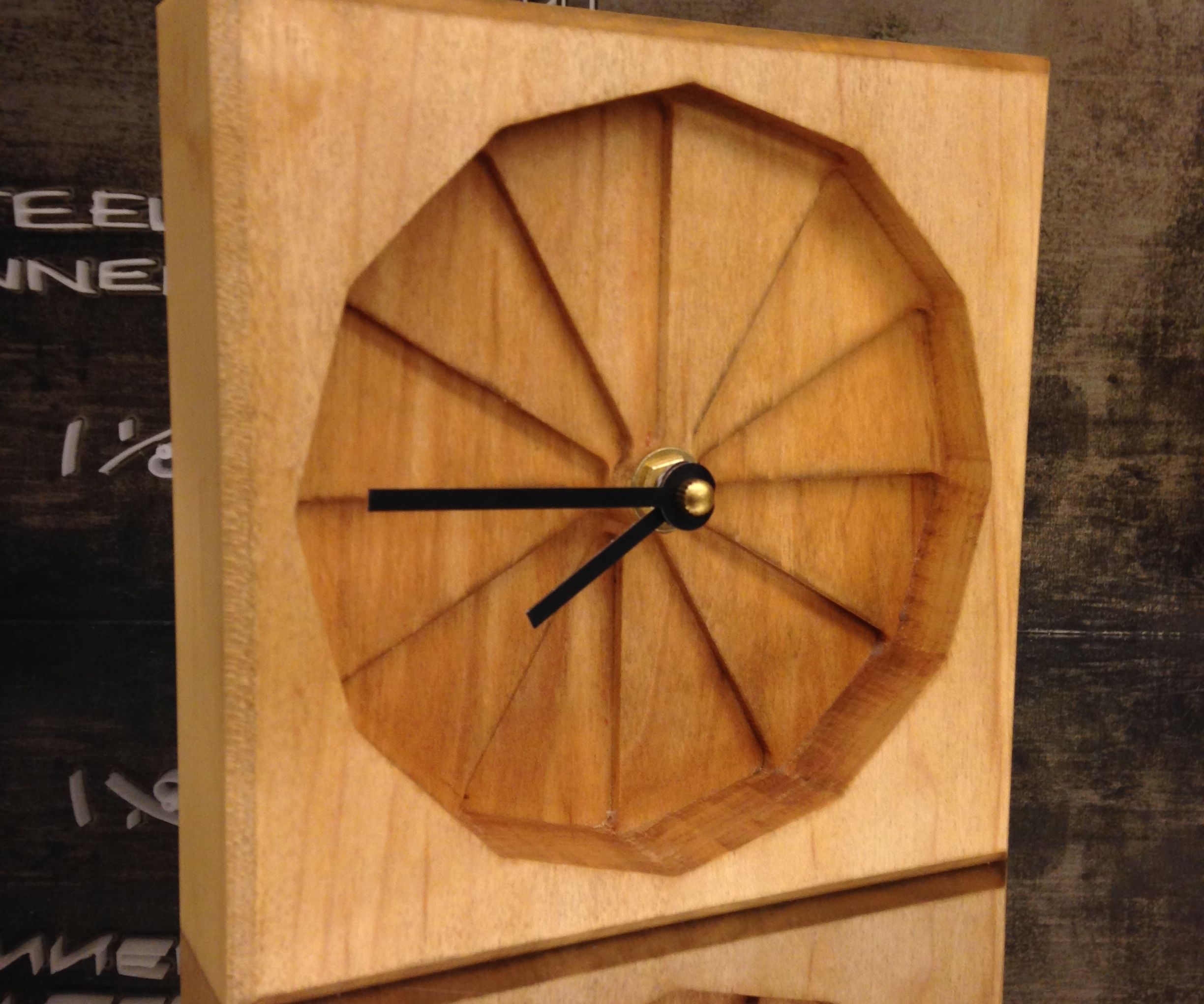 Step by Step Clock- 2 Sided CNC Wood Surfacing With Shopbot Router