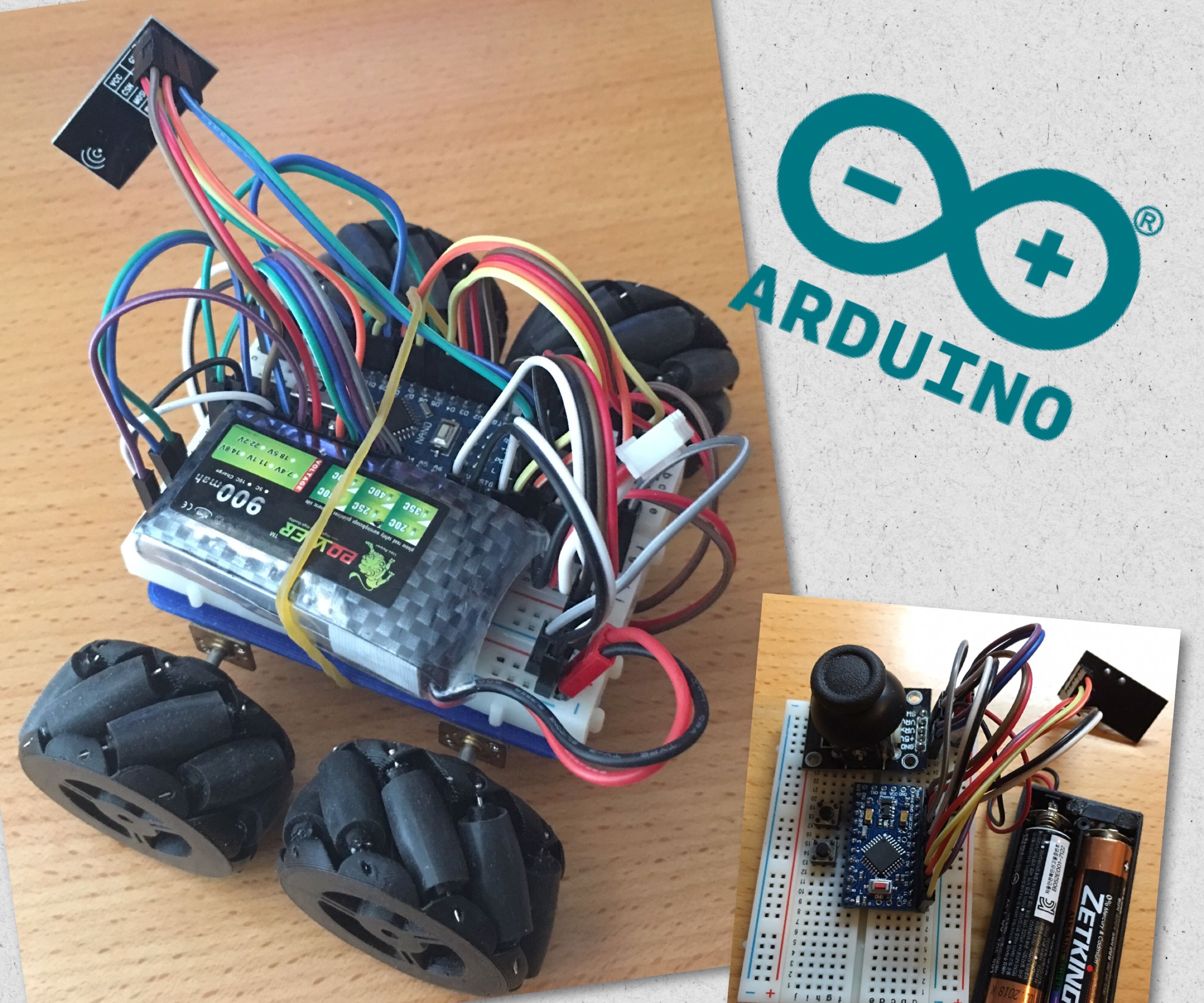 Simple RC Mecanum Wheels Robot Wif Arduino 