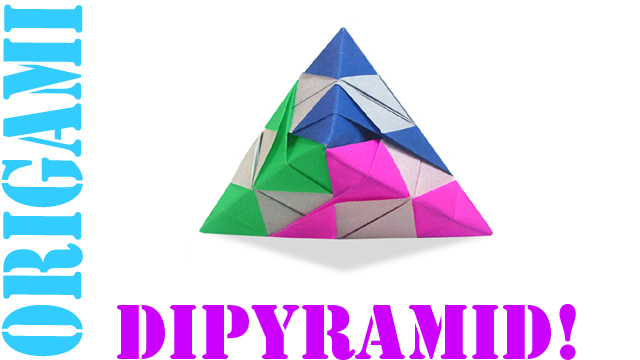 How to Make an Origami 3D Checkered Dipyramid (Hexahedron)!