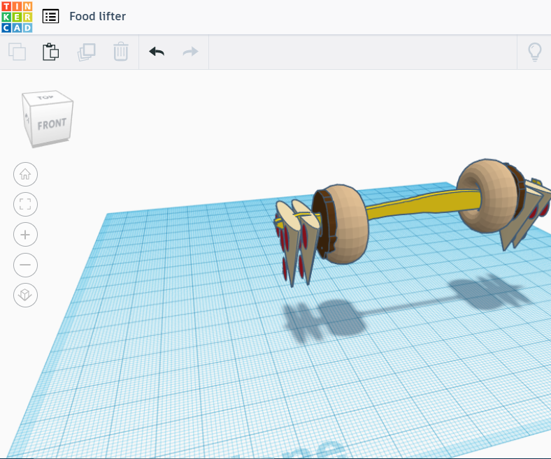 Food Lifter in Tinkercad