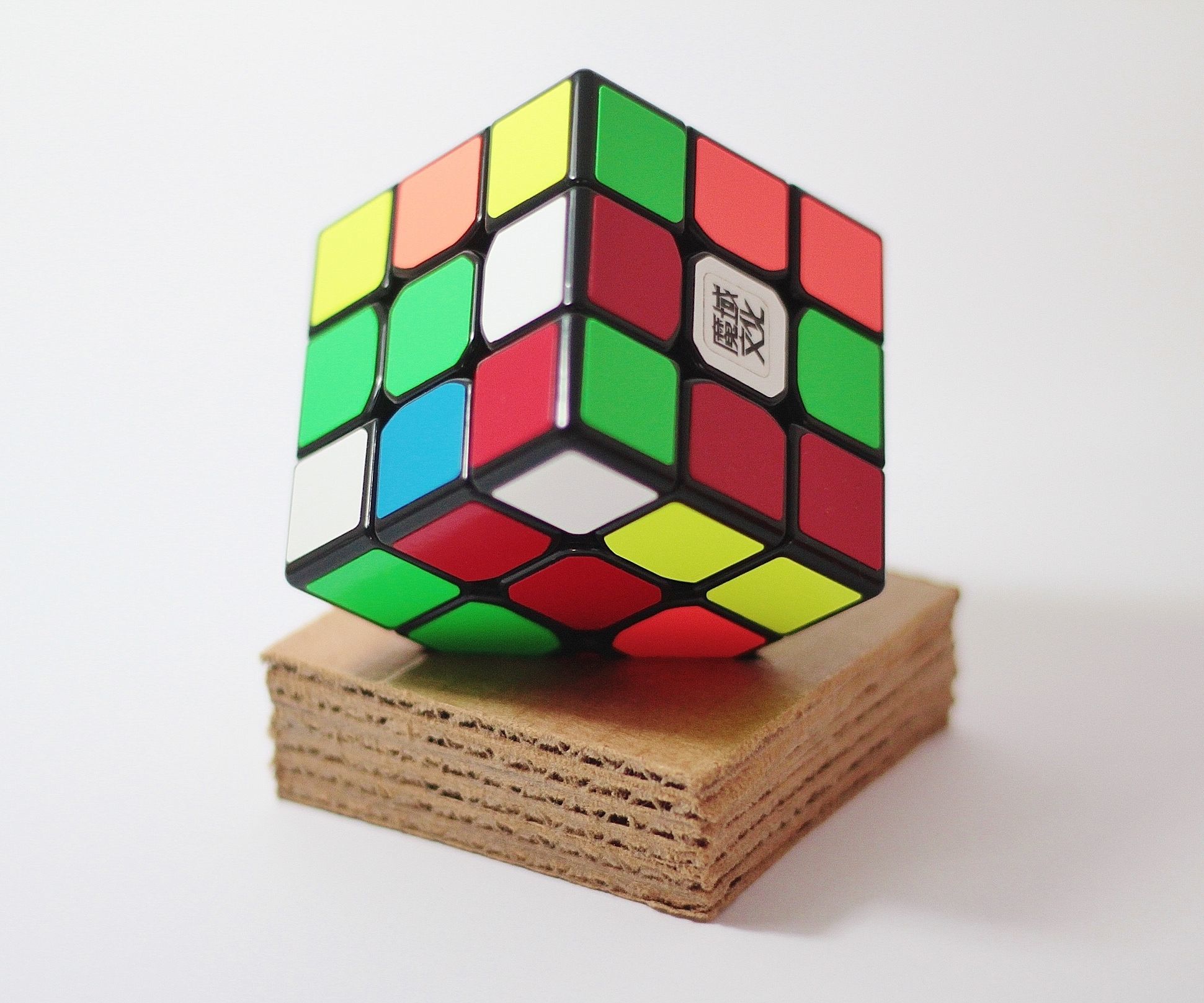 Easy, Yet Stylish Cardboard Rubiks Cube Stand.