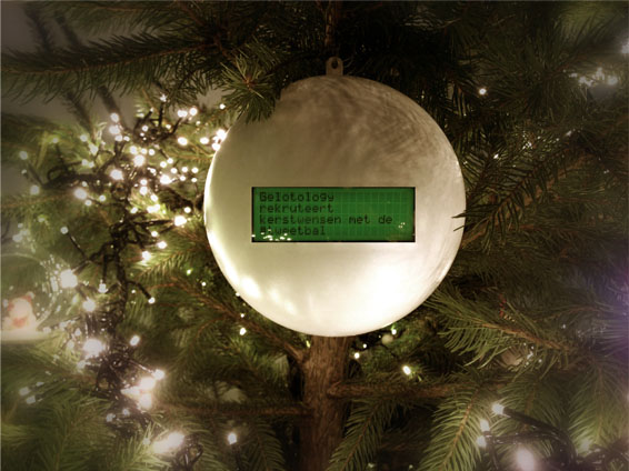 The Tweetball: a Christmas Ornament Ball That Shows Your Friends' Twitter Wishes