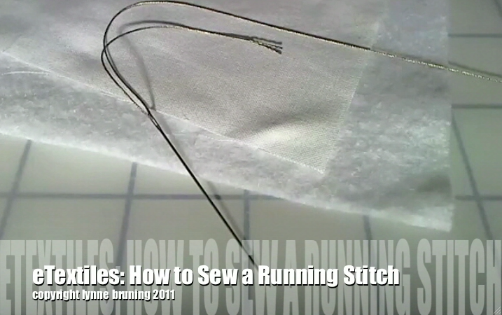 ETextiles: How to Hand Sew a Running Stitch