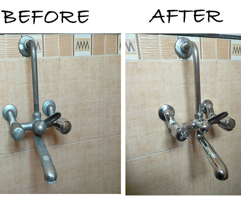 Green cleaning 10 Year Old Faucet