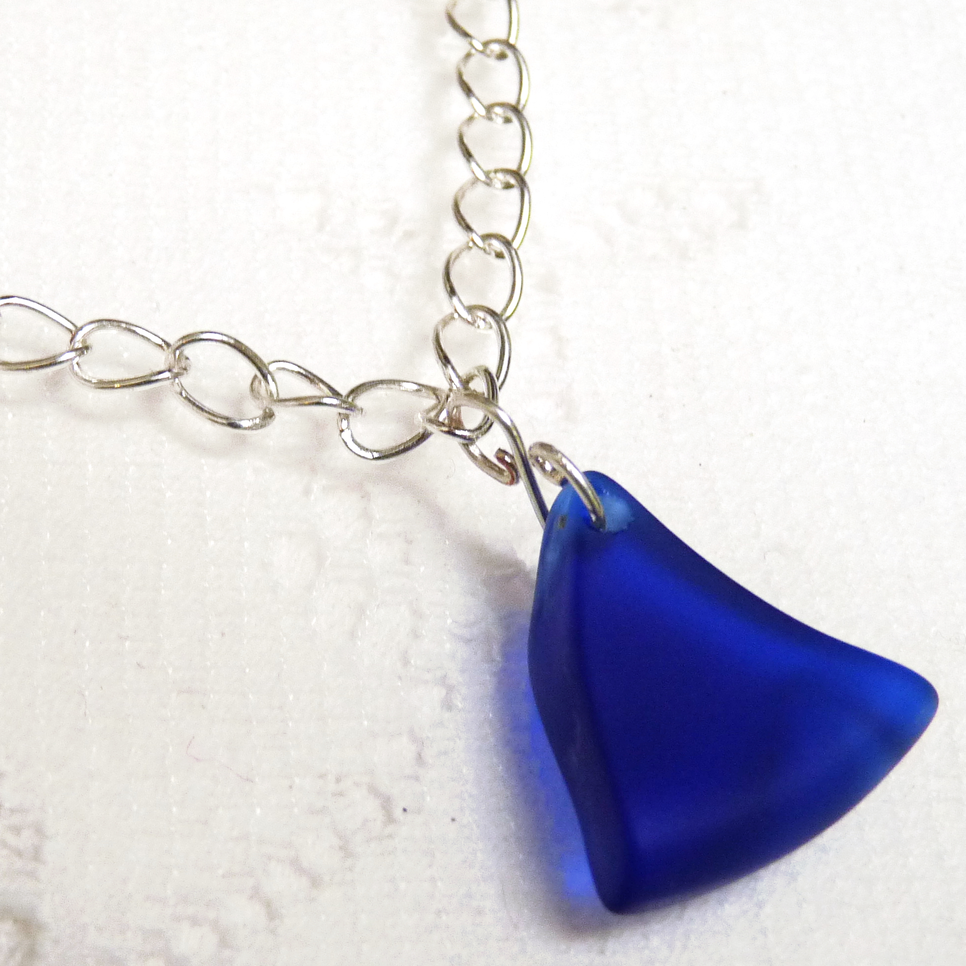 Drilled Sea Glass Necklace