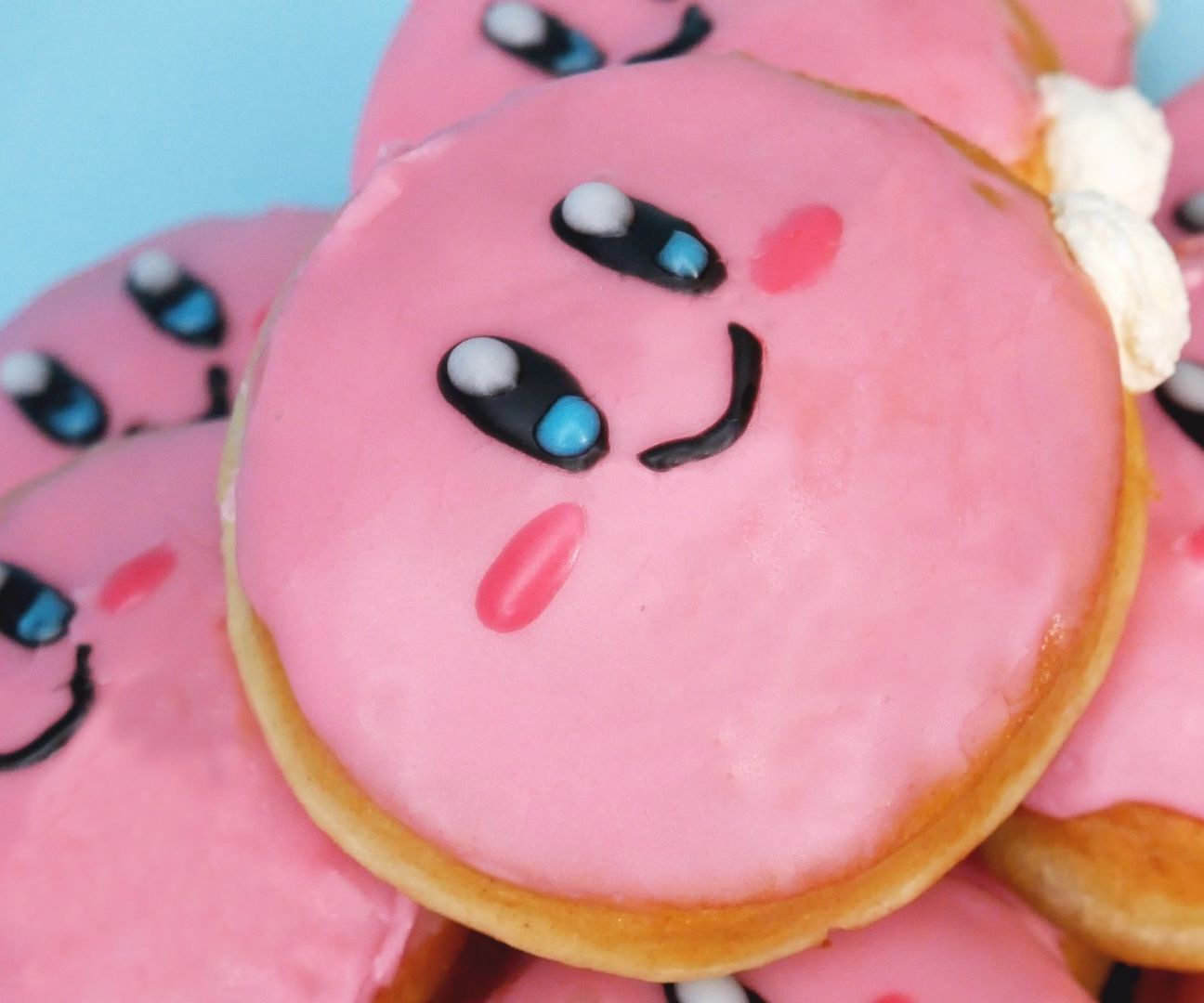 Whipped Cream-Filled Kirby Doughnuts (Donuts)