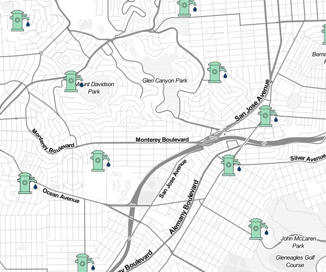 Mapping Imaginary Drinking Hydrants