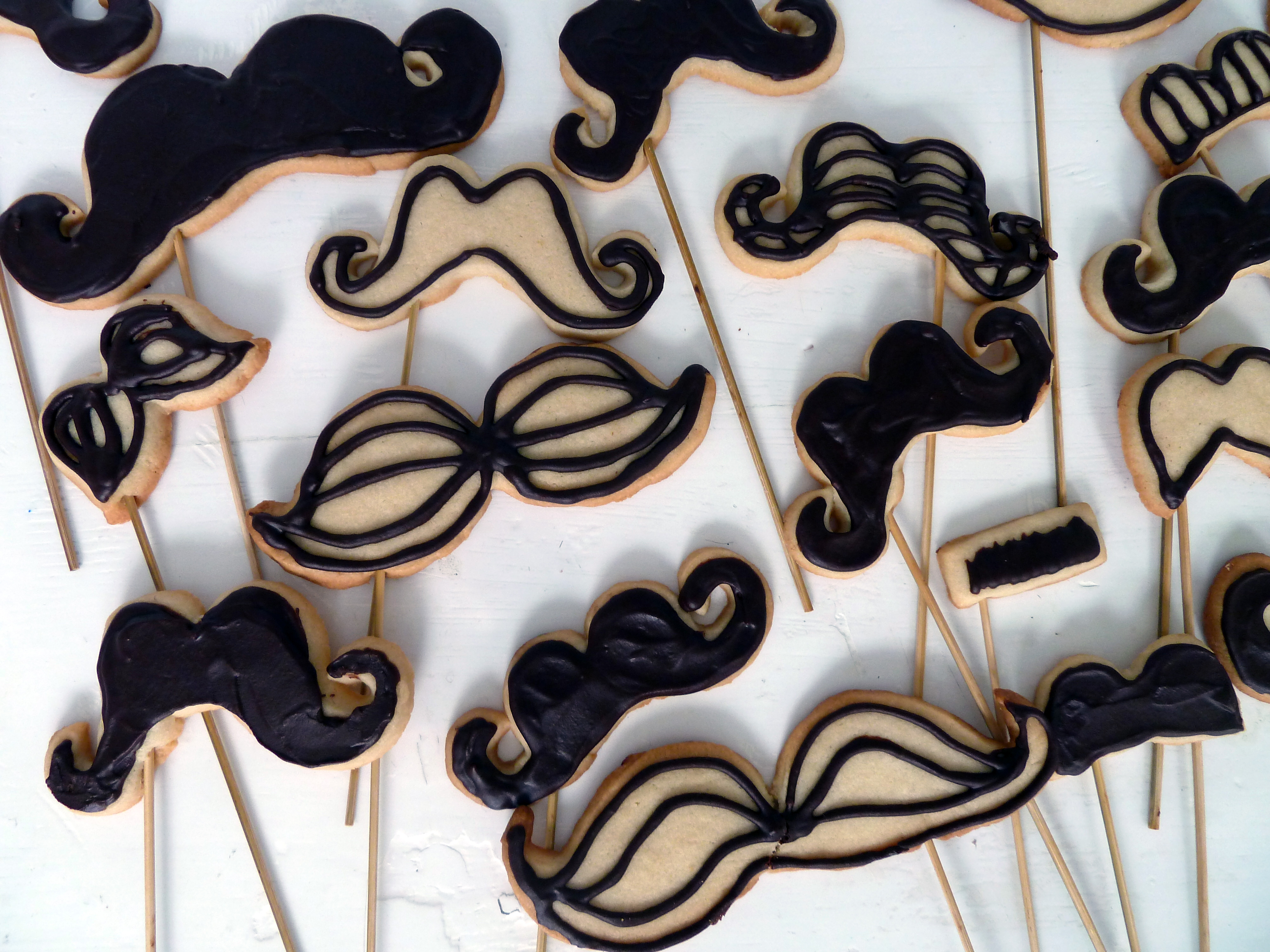 Mustache Cookie Pops