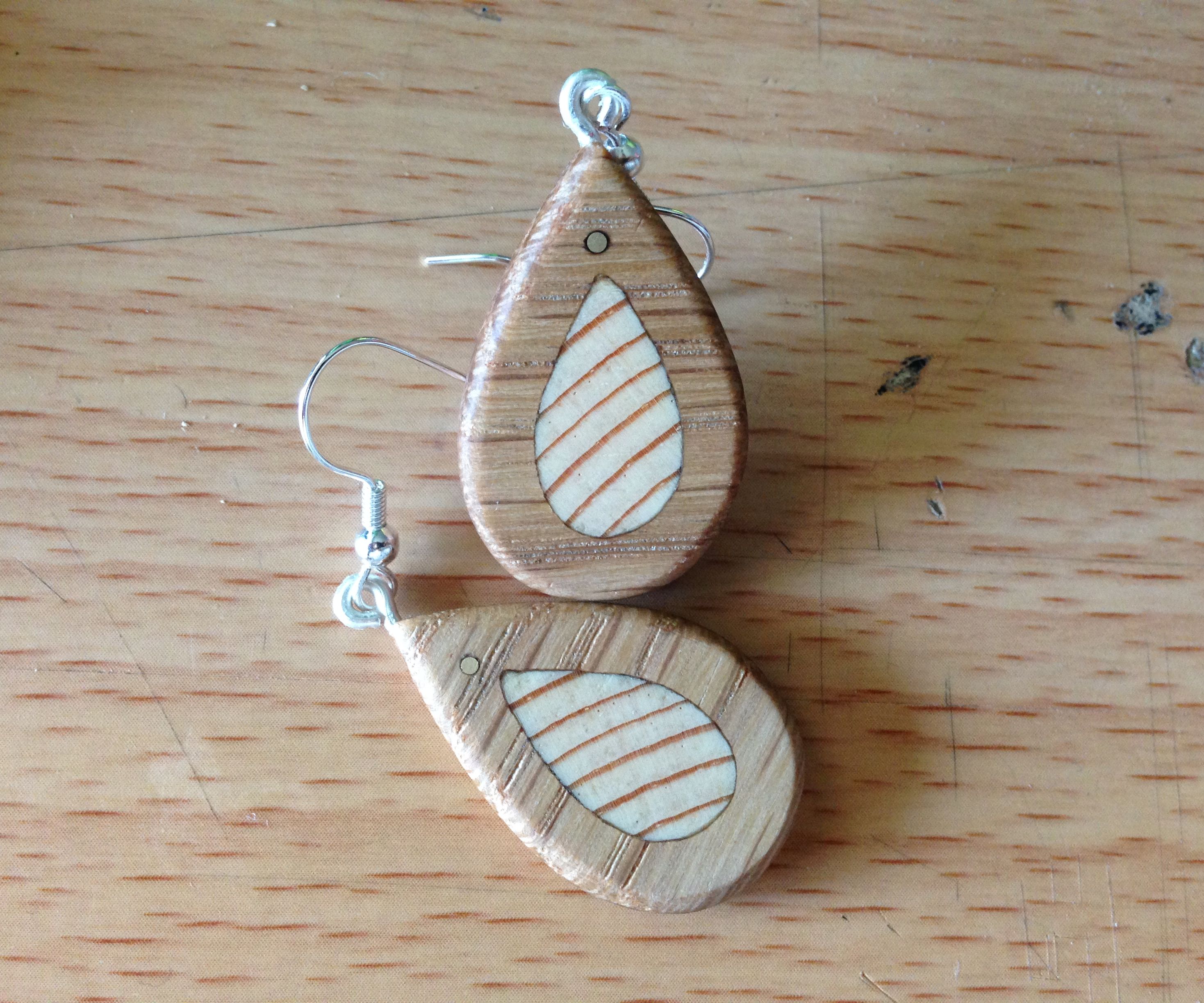 Wooden Earrings (with Minimal Tools!)