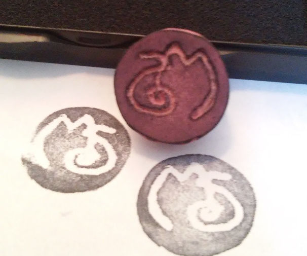 Monogrammed Stamp Out of an Eraser