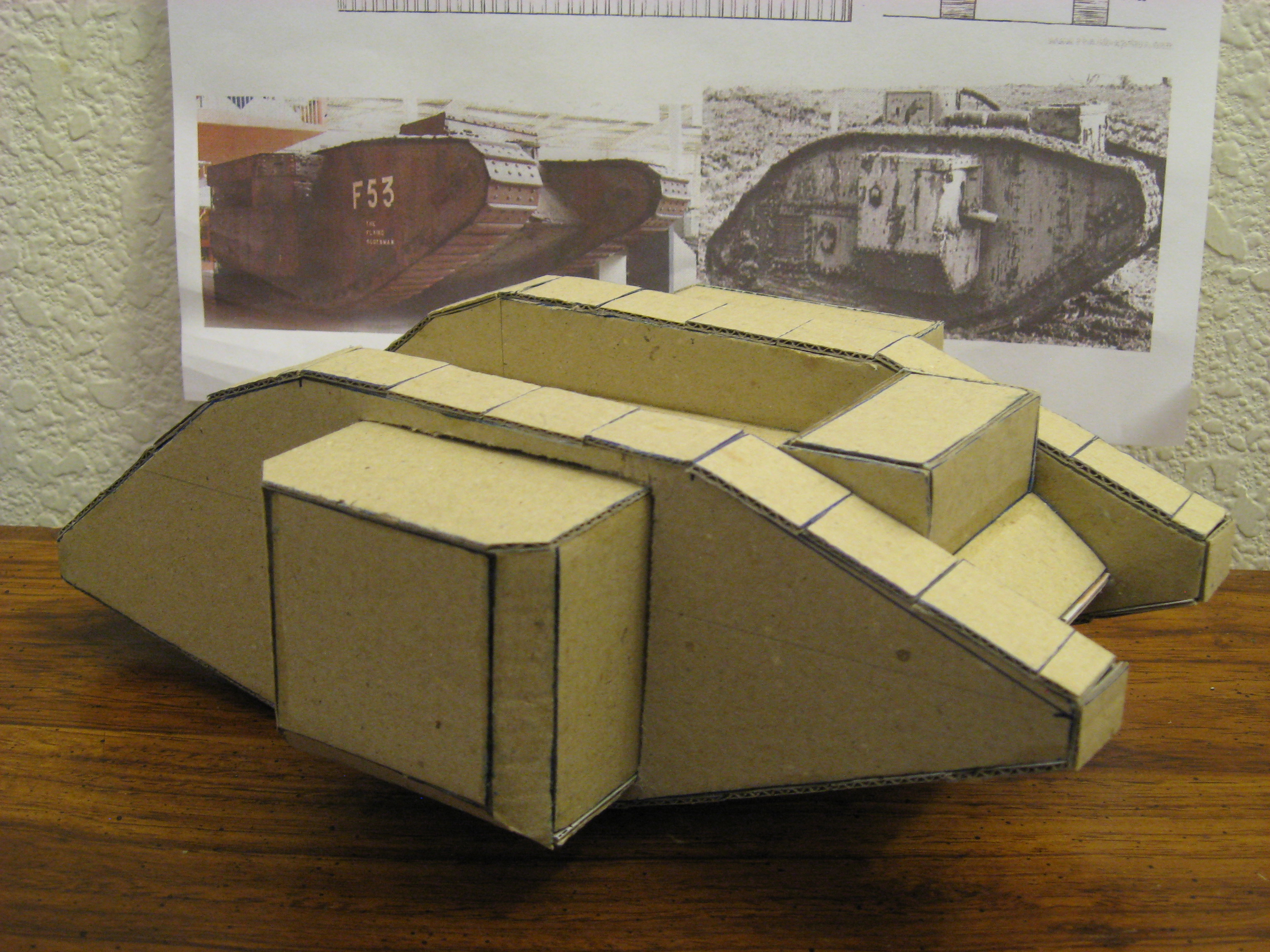 Model of a Mark I Tank