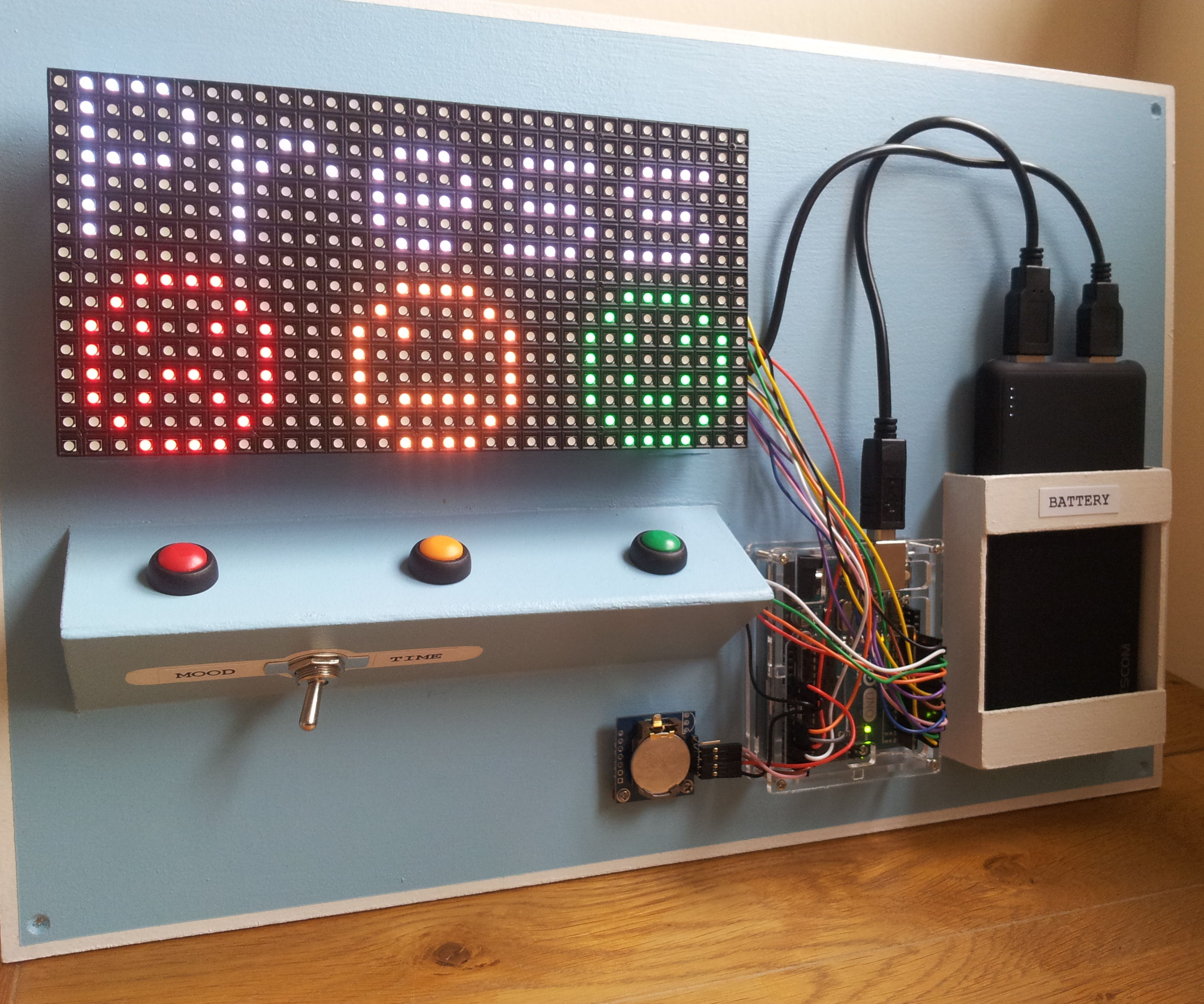 Arduino Mood Gauge With Clock