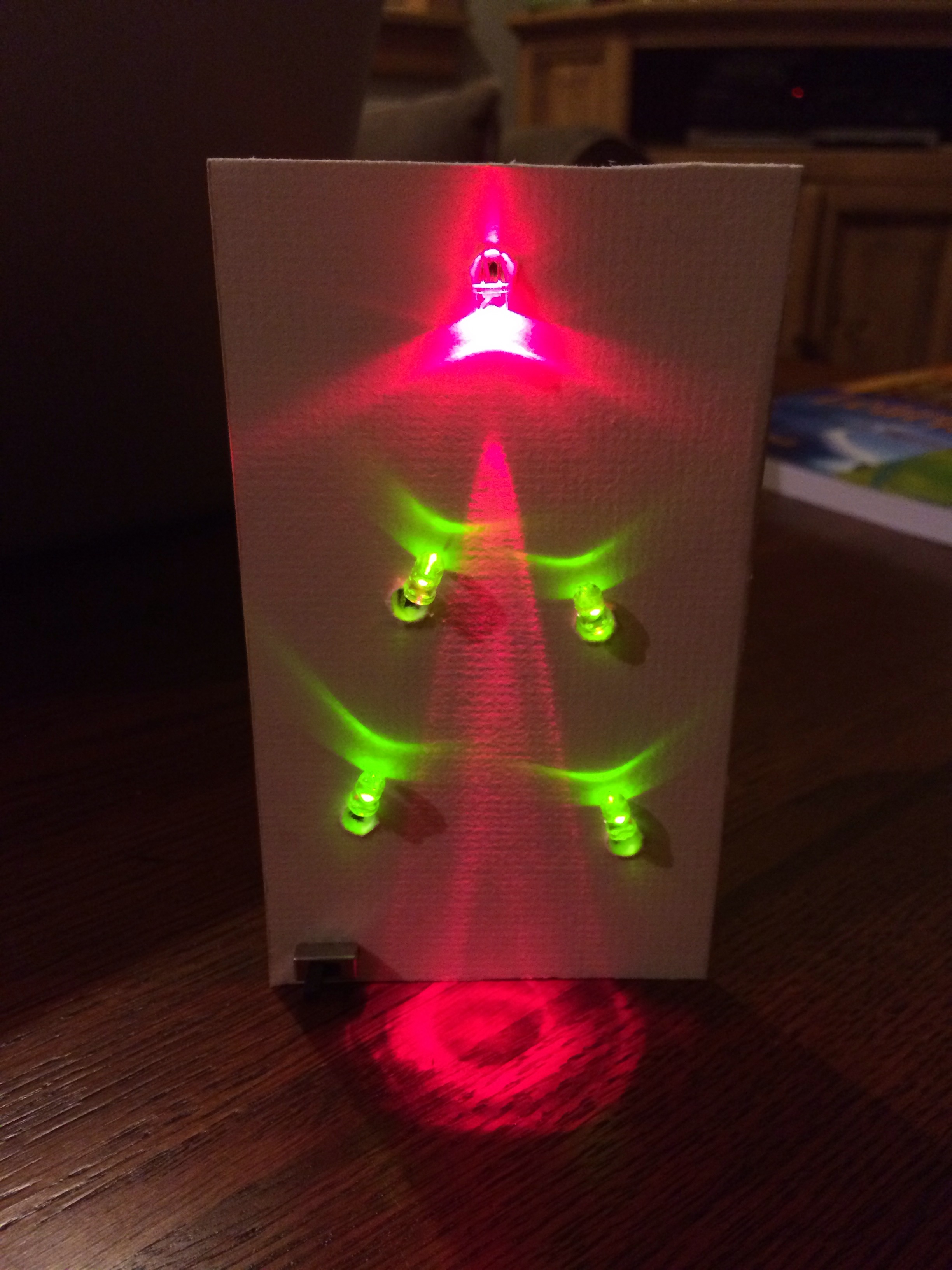 LED Christmas Tree Card