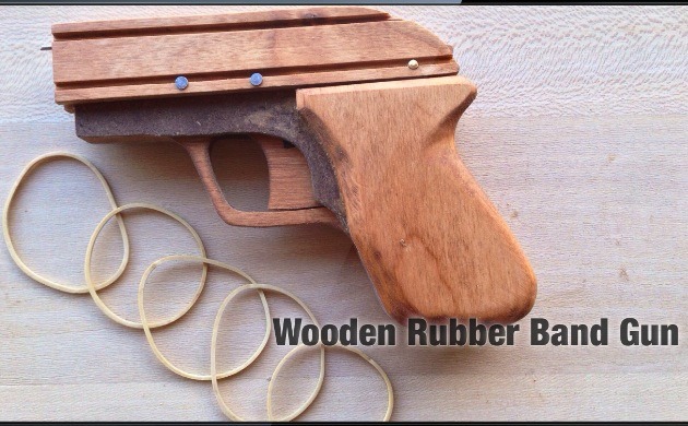 Wooden Rubber Band Gun