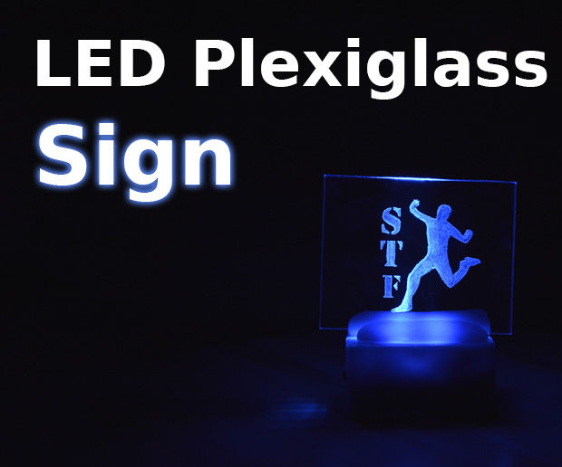 LED Acrylic Glass Sign