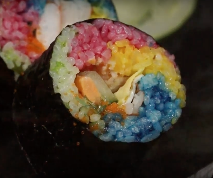 Rainbow Sushi Roll