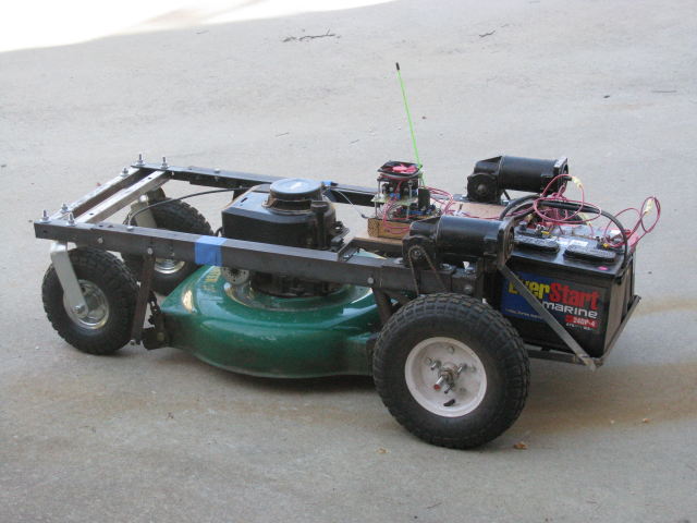 Arduino R/C Lawnmower (painted)