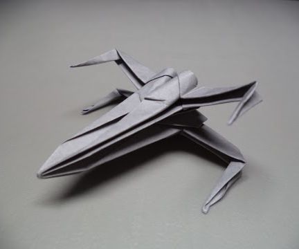 How to Fold an Origami Star Wars X-wing Starfighter