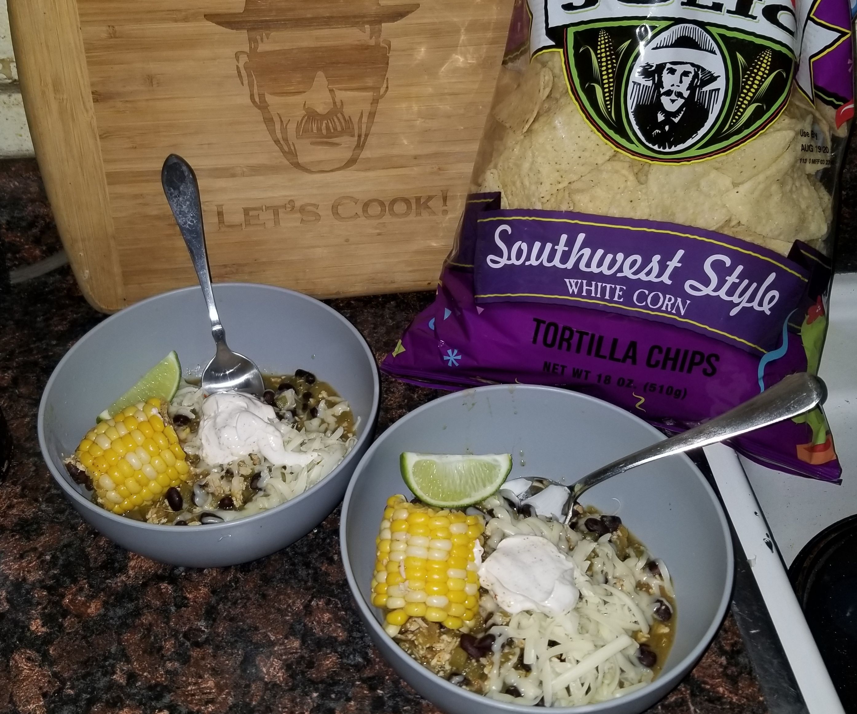 One Pot Chicken Chili Salsa Verde