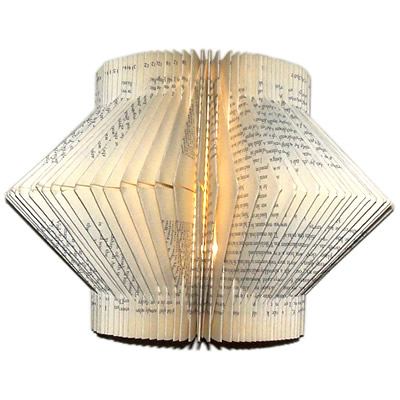 LED Recycled Book Lamp