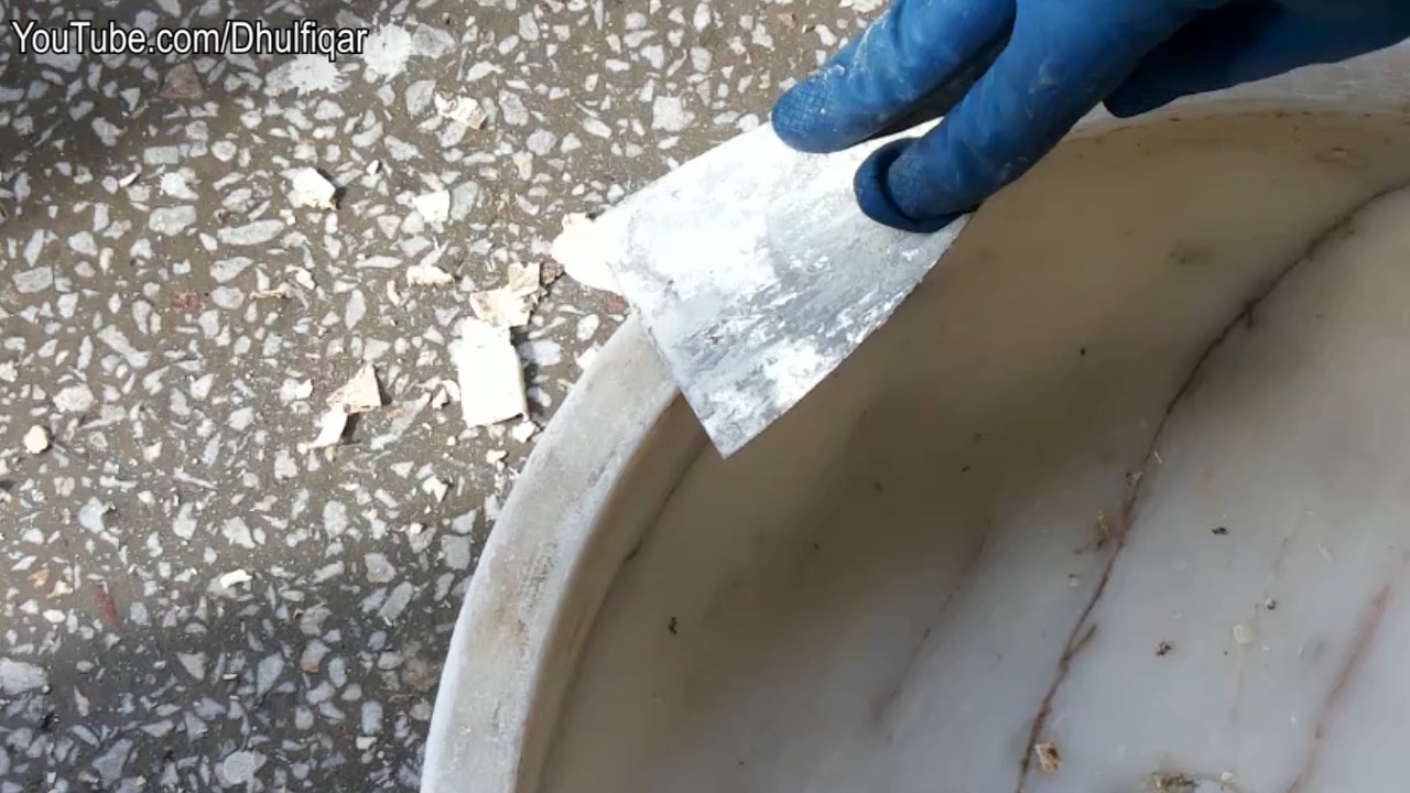 How to reglue an undermount Sink that fell from the CounterTop [MarbleGranite sink repair fix].mp4_snapshot_00.54.jpg