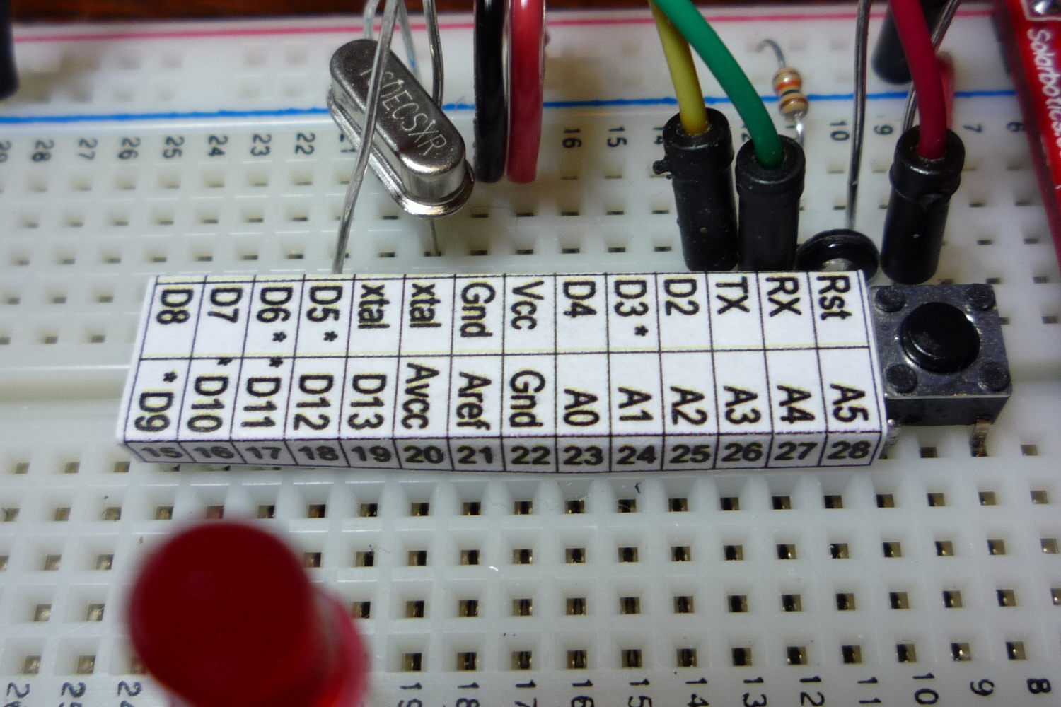 Bare Bones Breadboard Arduino Labels