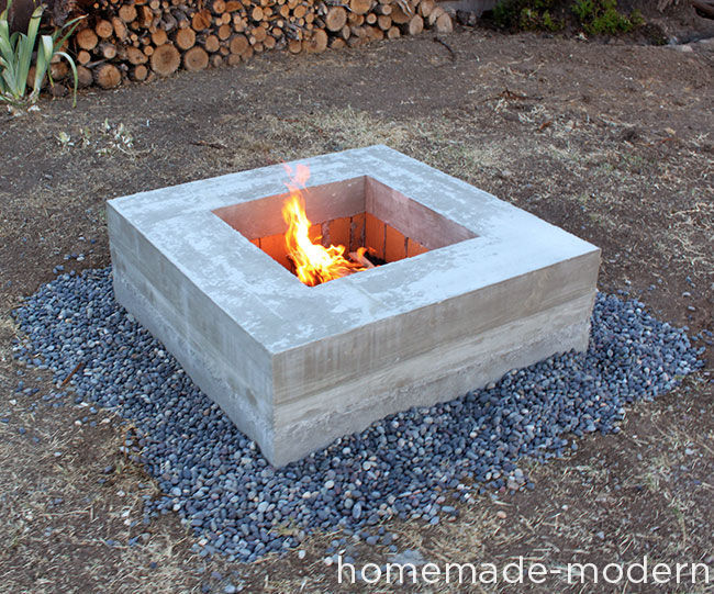 HomeMade Modern DIY Concrete Fire Pit