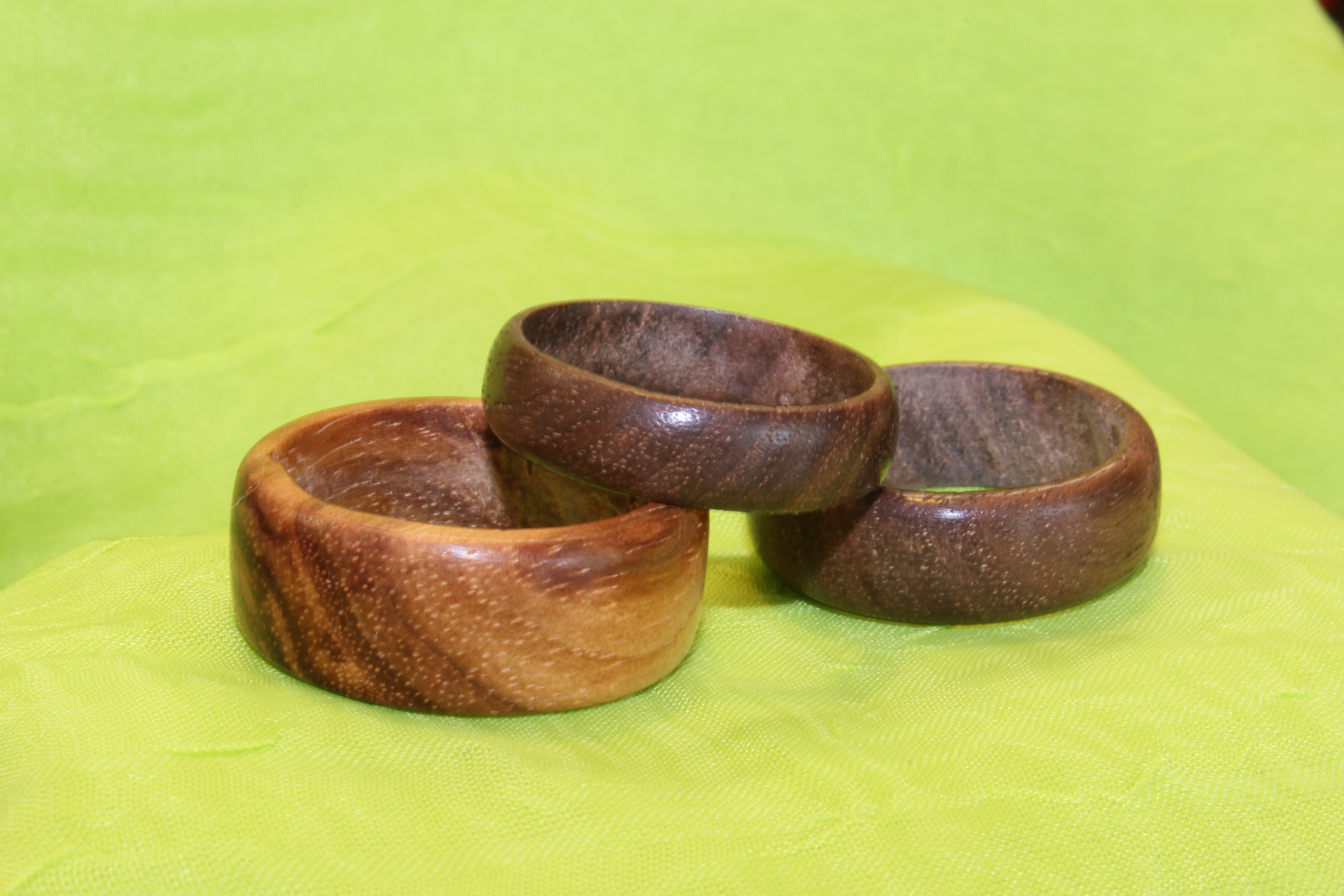 Rings Made From Solid Wood