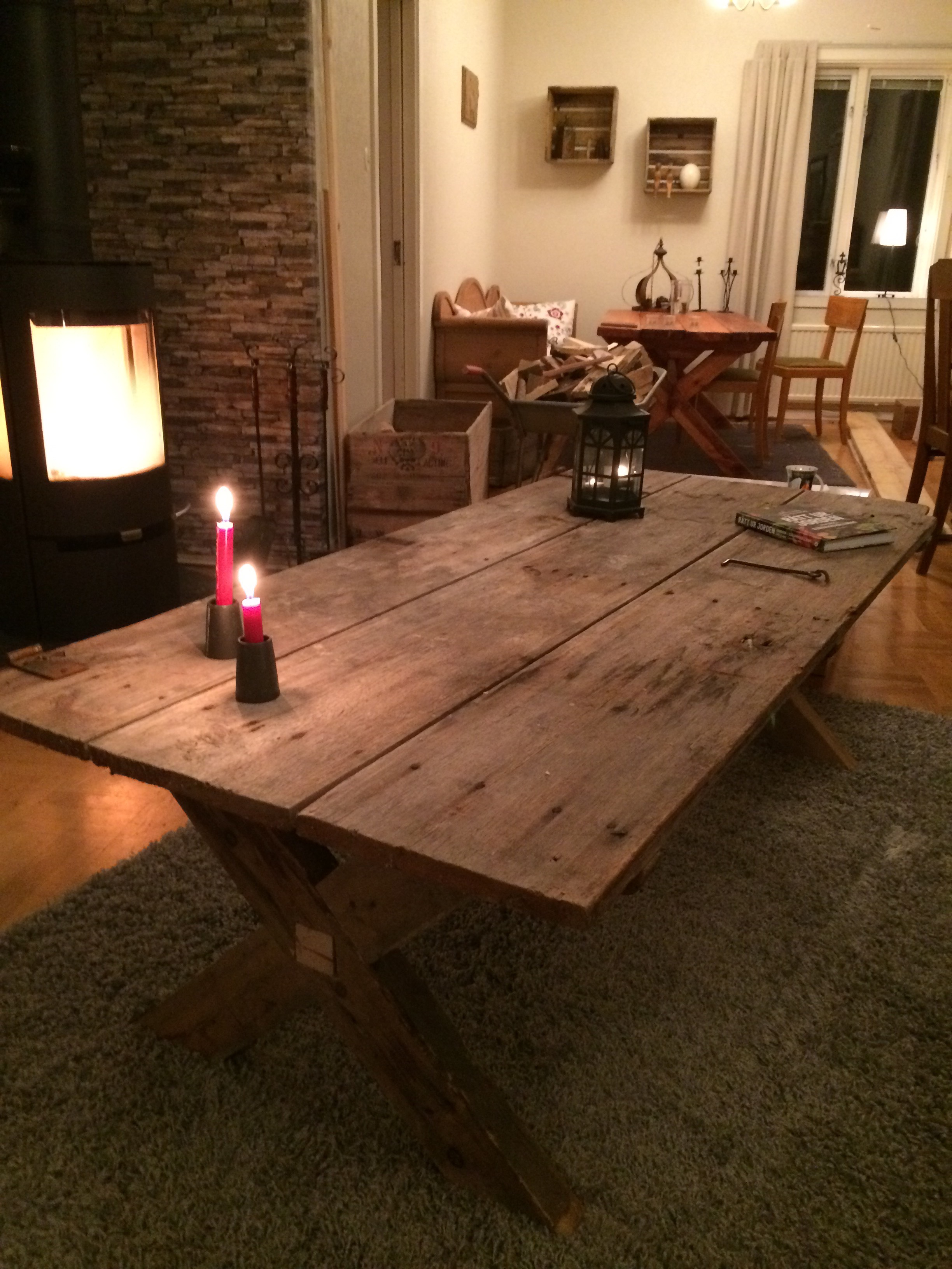 Table Made Out of a 100 Year Old Door