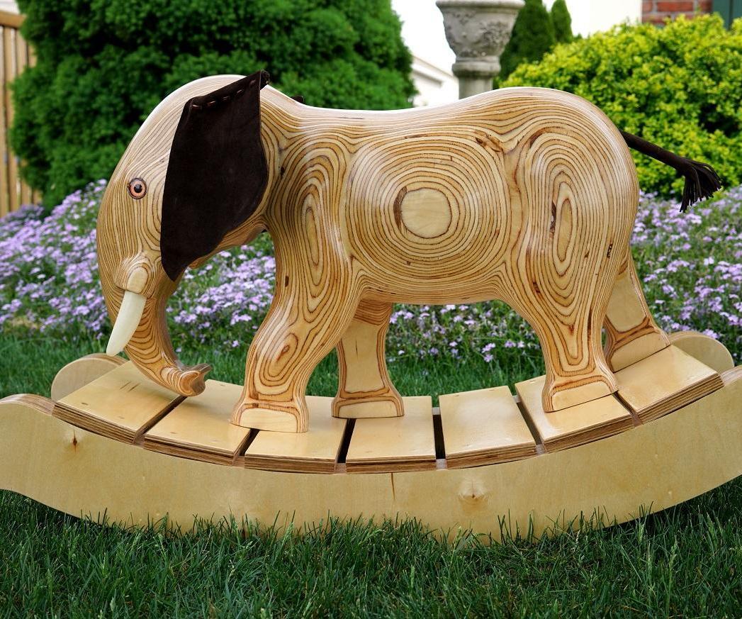 Keepsake Plywood Rocking Elephant