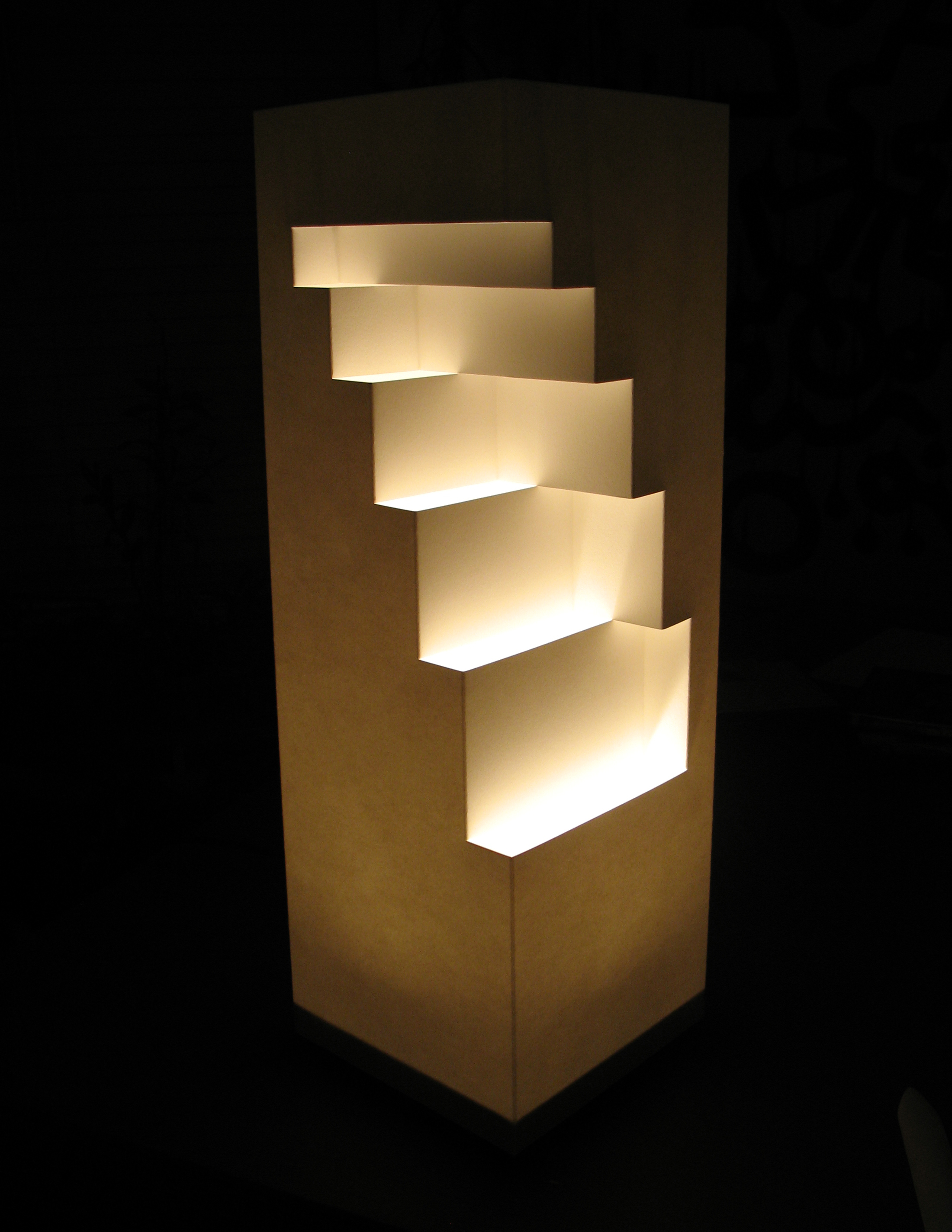 Geometric Cut Paper Table Lamp