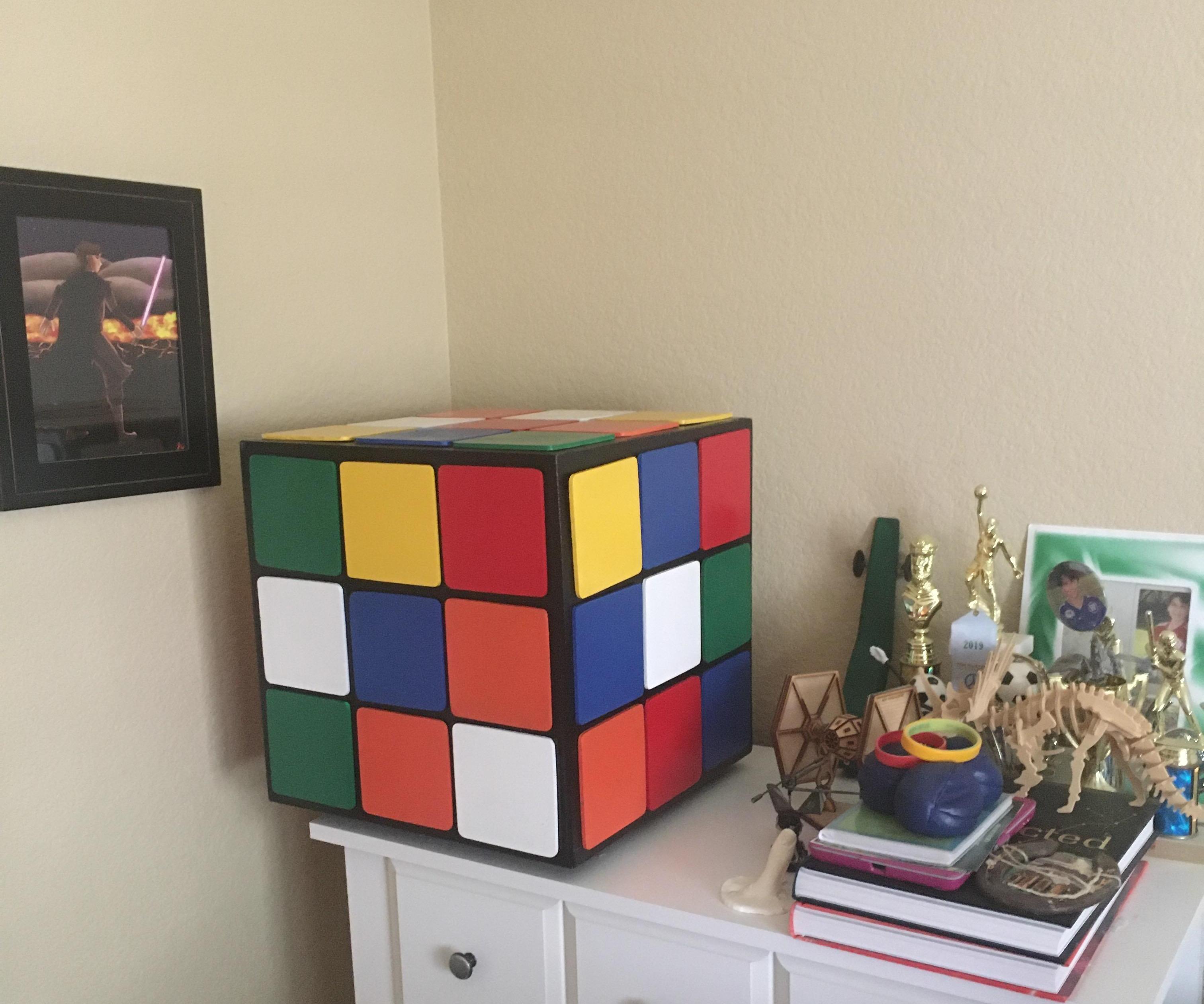 Giant Rubik's Cube Drawer Box