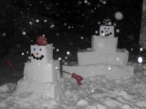 Square Snow-People