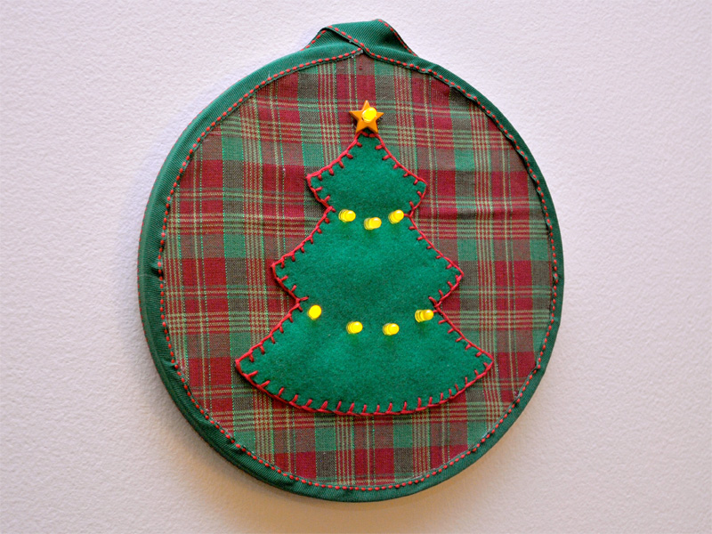 Christmas Tree LED Embroidery