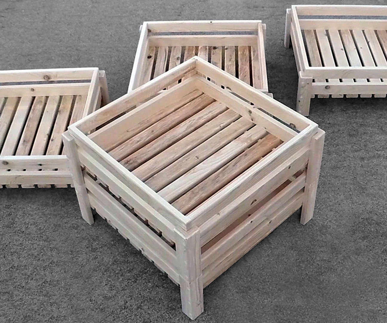 Stackable Wooden Storage Crates 