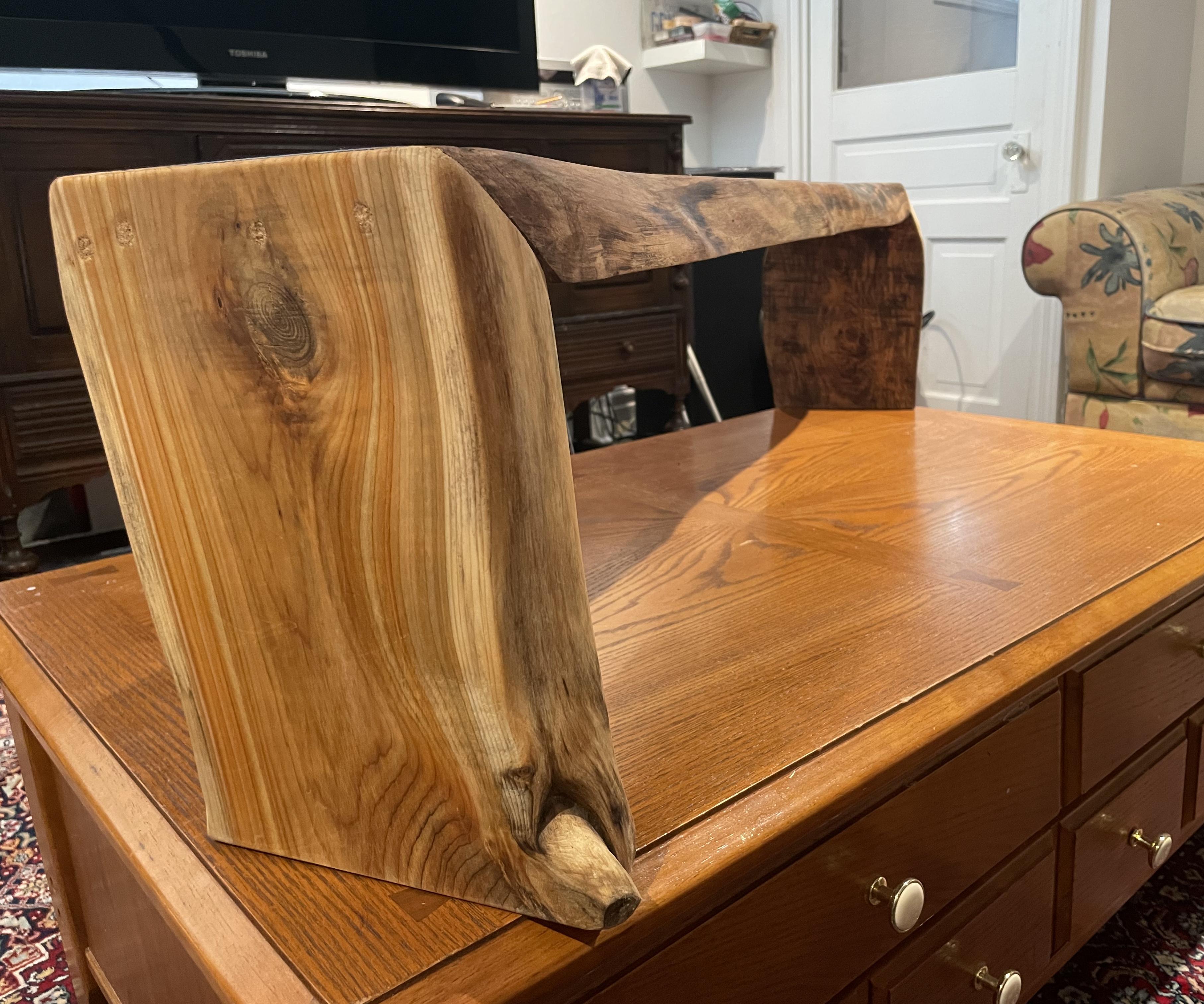 Live Edge Waterfall Bookshelf