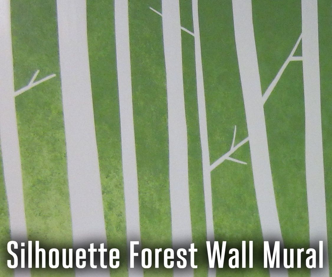 Silhouette Forest Wall Mural