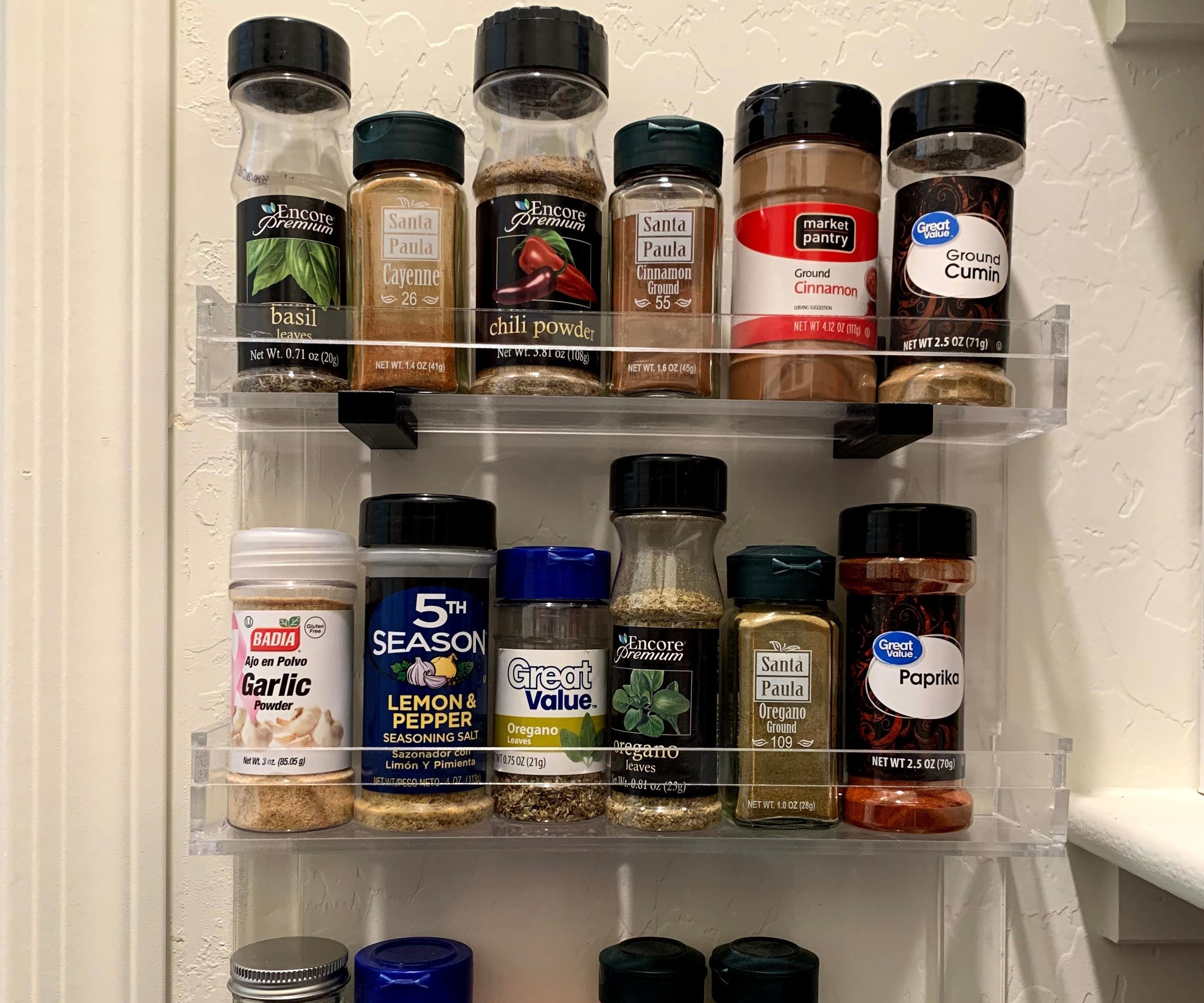 Spice Rack, Laser Cut From Acrylic