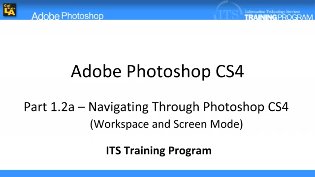 Navigating Through Photoshop: Adobe Photoshop (1.2)