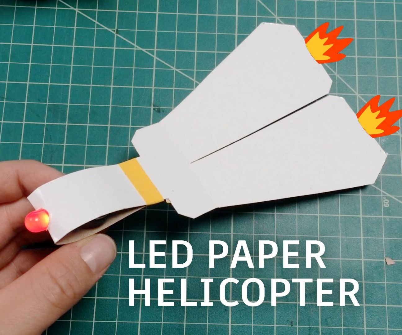 LED Paper Helicopter