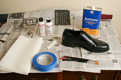 Painting Leather Shoes (or Other Leather Stuff)