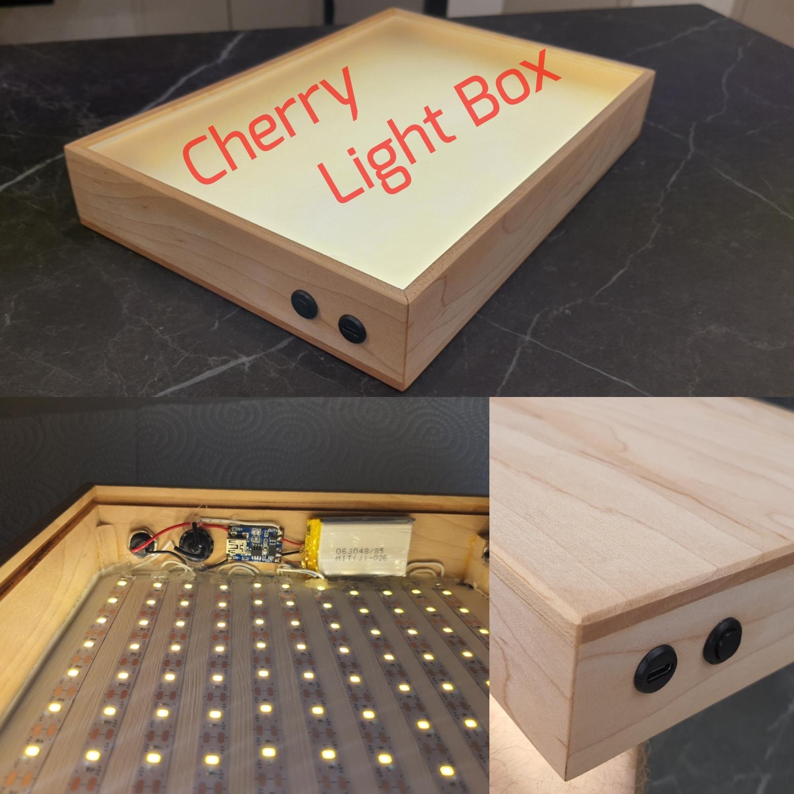 Lightbox With Wooden Frame