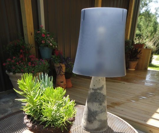 Cast Concrete Lamp